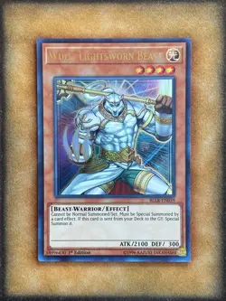 Yugioh Wulf, Lightsworn Beast BLLR-EN039 Ultra Rare 1st Ed NM - Image 1
