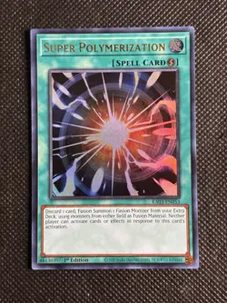 YuGiOh! - Super Polymerization RA03-EN053 Ultra Rare 1st Edition Near Mint - Image 1