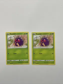 2x Venonat 001/195 - NM / M - Silver Tempest Pokemon Card FREE SHIPPING - Image 1