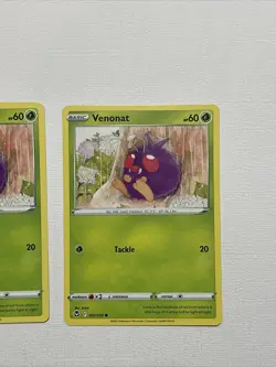 2x Venonat 001/195 - NM / M - Silver Tempest Pokemon Card FREE SHIPPING - Image 3