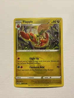 2022 POKEMON TCG SWSH189 Flapple Cosmos Holo Black Star Promo Card Unplayed NM! - Image 1