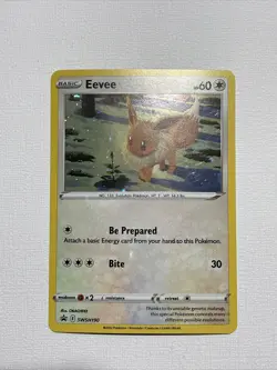 Eevee - SWSH190 Sword & Shield Holo Promo LP-NM Pokemon Card TCG FREE SHIPPING - Image 1