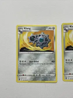 2x Klang 124/195 - NM / M - Silver Tempest Pokemon Card FREE SHIPPING - Image 2