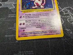 Pokemon TCG Base Set Mewtwo Holo Card 10/102 Vintage Rare MP/HP Unlimited 1999 - Image 2