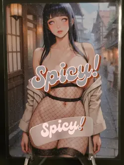 Hinata - Naruto - double-sided card - WAIFU - ANIME - custom card - Image 1