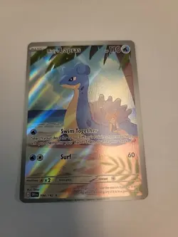 Pokemon TCG Destined Rivals Misty's Lapras Holo Card 194/182 NM Condition - Image 1