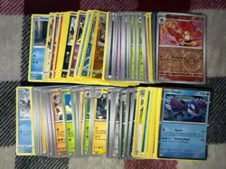 Pokemon Card Lot With Holo Foil Storage Unit Find Wide Variety - Image 1