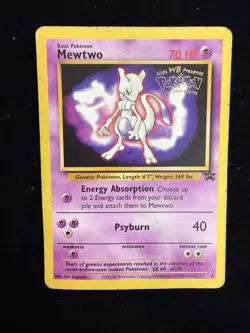 Pokemon Mewtwo TCG Black Star Promos 3 Regular Promo Card Is Bent As Seen In Pic - Image 4