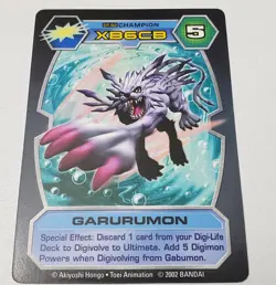 Garurumon DT-92 | LP | Digimon D-Tector TCG Card - Image 1