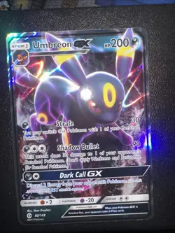 Pokemon Umbreon GX Card 80/149 Sun & Moon Base Set Ultra Rare SM Holo - Image 1