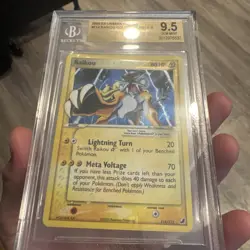 Pokemon Raikou Gold Star EX Unseen Forces Ultra Rare Holo Card #114 BGS 9.5 - Image 5