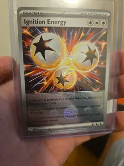 Pokemon Card TCG Ignition Energy White Flare Poke Ball Reverse Holo 086/086 - M - Image 1