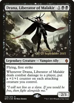 MTG - Drana, Liberator of Malakir - Prerelease Cards - FOIL - Mythic [NM] - Image 1