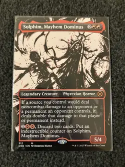 Magic MTG - Solphim, Mayhem Dominus (Showcase) - Phyrexia: All Will Be One - Image 1