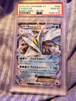 Kyurem EX 025/081 Pokemon Bandit Ring 1st ED Japanese PSA 10 Gem Mint - Image 1