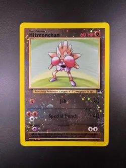 Hitmonchan #2 Best of Game WINNER Stamp Reverse Holo Pokemon TCG Card - Image 1
