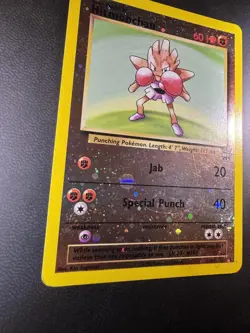 Hitmonchan #2 Best of Game WINNER Stamp Reverse Holo Pokemon TCG Card - Image 3