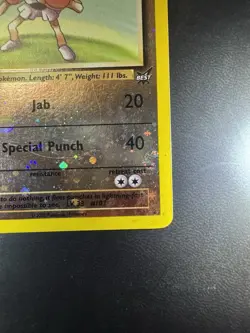 Hitmonchan #2 Best of Game WINNER Stamp Reverse Holo Pokemon TCG Card - Image 5