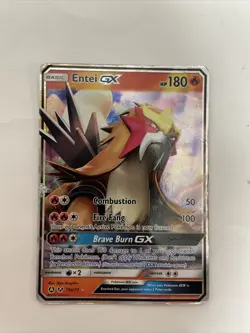 POKEMON ENTEI GX 10a/73 ULTRA RARE SHINING LEGENDS ALTERNATE ART FREE SHIPPING - Image 1