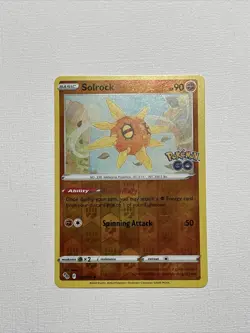 Pokemon Card Solrock 039/078 Uncommon | Reverse Holo Pokemon Go Pokemon TCG - Image 1
