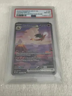 2023 POKEMON MEW EN CHARIZARD ex SPECIAL ILLUSTRATION RARE #199 NM-MT PSA 8 - Image 1