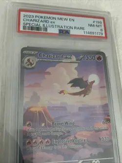2023 POKEMON MEW EN CHARIZARD ex SPECIAL ILLUSTRATION RARE #199 NM-MT PSA 8 - Image 3