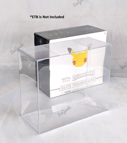 Pokemon ETB Protector Display Case PVC for Elite Trainer Box 5 Pack - Image 1
