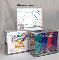 Pokemon ETB Protector Display Case PVC for Elite Trainer Box 5 Pack - Image 2