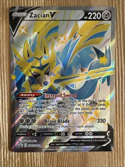 Zacian V Shiny SWSH292 SWSH: Sword & Shield Promo Cards Pokemon NM - Image 1