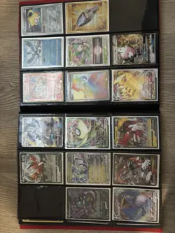 RARE CARDS INSIDE pokemon binder collection 21 and some mystery basketball cards - Image 1