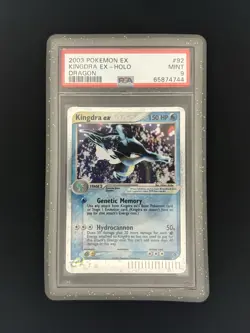 2003 POKEMON EX DRAGON #92 KINGDRA EX-HOLO PSA 9 - Image 1