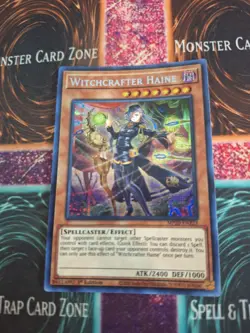 Yugioh Witchcrafter Haine MP20-EN223 Prismatic Secret Rare 1st Edition Near Mint - Image 1