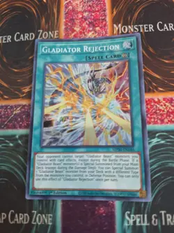 Yugioh Gladiator Rejection MP20-EN186 Super Rare 1st Edition Near Mint - Image 1