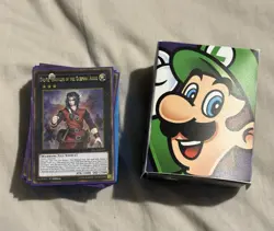 Yugioh Incomplete Burning Abyss Deck with Luigi Deckbox - Image 1