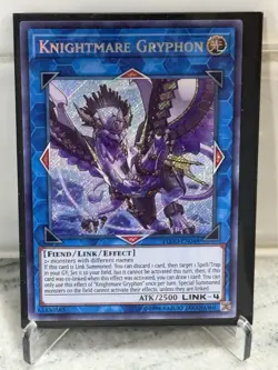 YuGiOh KNIGHTMARE GRYPHON Secret Rare FLOD-EN048 NM - Image 1