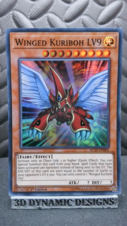 | Yugioh Winged Kuriboh LV9 AC19-EN005 1st Super Advent Calendar 2019 NM 🔥 | - Image 1