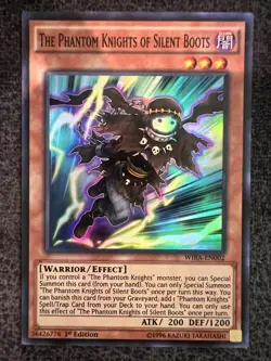 Yugioh The Phantom Knights of Silent Boots WIRA-EN002 Super Rare 1st Edition NM - Image 1