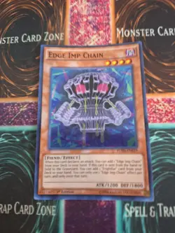 Yugioh Edge Imp Chain FUEN-EN019 Super Rare 1st Edition Near Mint - Image 1