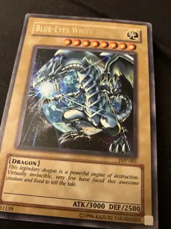 🔥 YUGIOH • BLUE-EYES WHITE DRAGON • JMP-001 • ULTRA RARE • UNLIMITED • LP 🔥 - Image 4