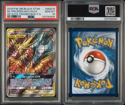 Moltres & Zapdos & Articuno GX SM210 PSA 10 Holo Promo Pokemon Card - Image 3