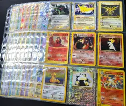 Lot of 90 ALL HOLO Vintage Pokemon Card Binder Collection - Image 1