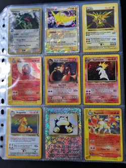Lot of 90 ALL HOLO Vintage Pokemon Card Binder Collection - Image 2