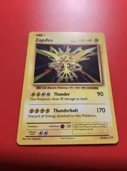 Zapdos - XY Evolutions Set - 42/108 - Holographic Pokemon Card - Image 2
