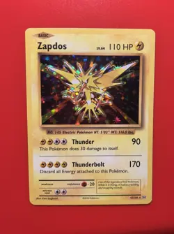 Zapdos - XY Evolutions Set - 42/108 - Holographic Pokemon Card - Image 3