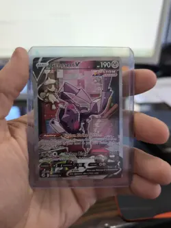 Pokemon Card Genesect v 255/264 Fusion Strike Full Alternate Art NM-MT PSA 8 - Image 1