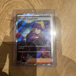Pokemon TCG Temporal Forces Mortys Conviction Ultra Rare Holo Card 201/162 - Image 2