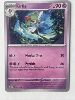 Kirlia Pokemon Card McDonald's Promo 2023 TCG M23en Mint Fresh 015/015 - Image 1