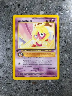 Pokemon TCG Cards 1st Edition Smoochum 54/64 Neo Revelation NM - Image 1