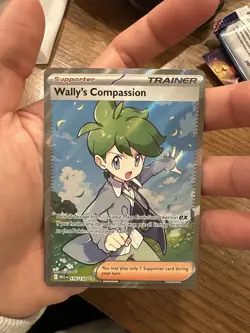 Wally's Compassion Trainer 176/132 Mega Evolution Holo Pokemon Card - Image 1