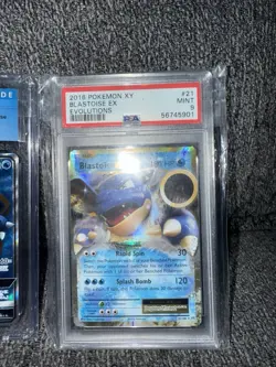 Pokemon TCG XY Evolutions Blastoise EX 21/108 PSA 9 MINT 2016 graded card - Image 3